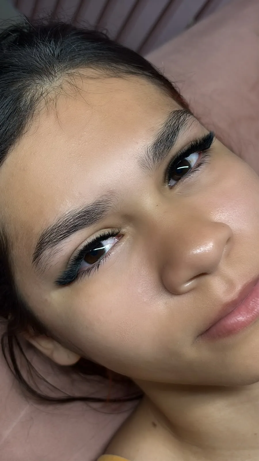 Resultado de extensão de cílios no Ellas Studio