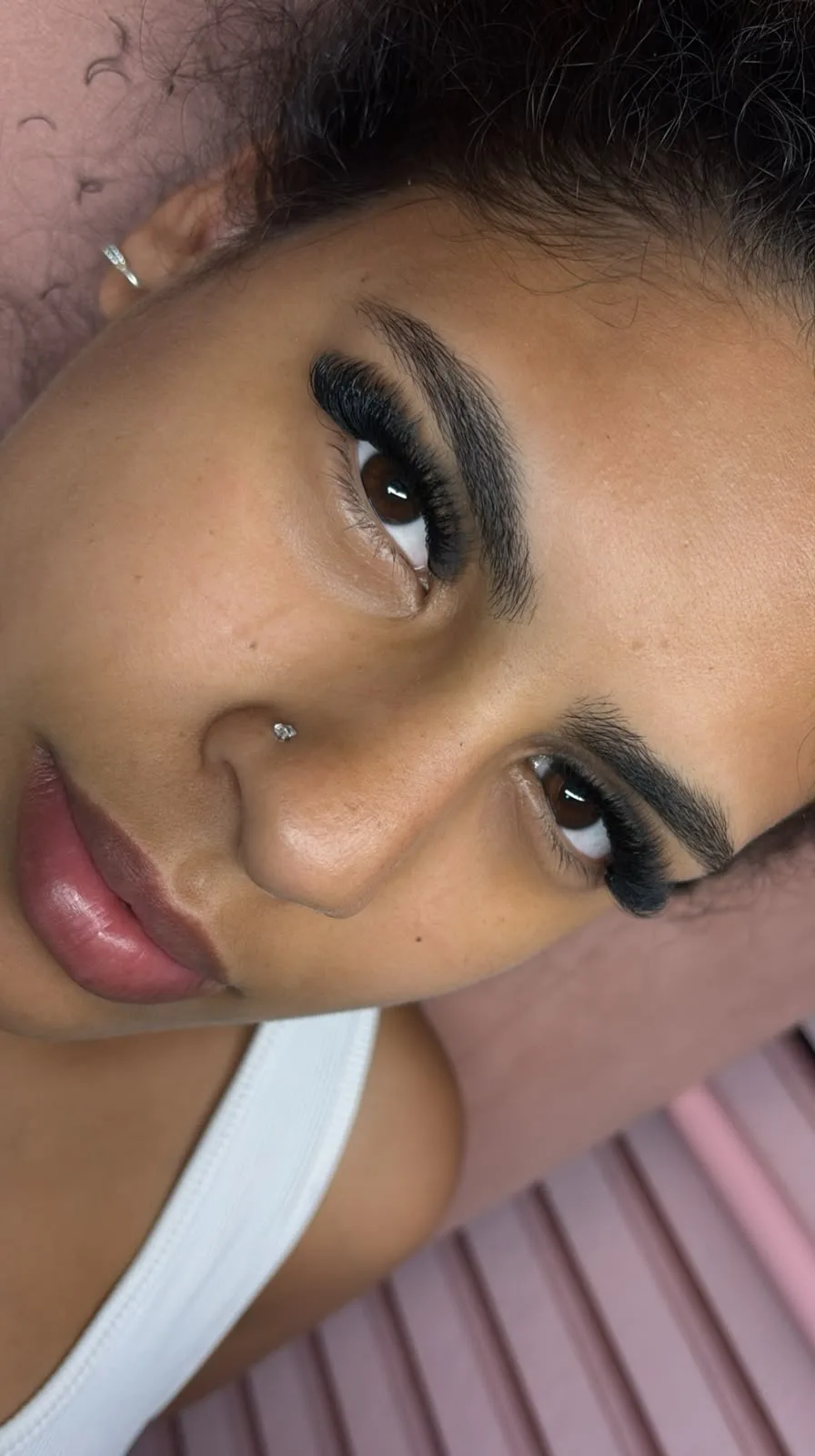 Resultado de extensão de cílios no Ellas Studio