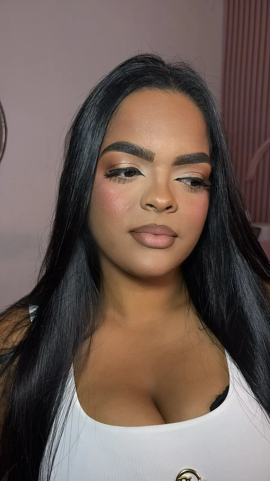 Resultado de maquiagem no Ellas Studio