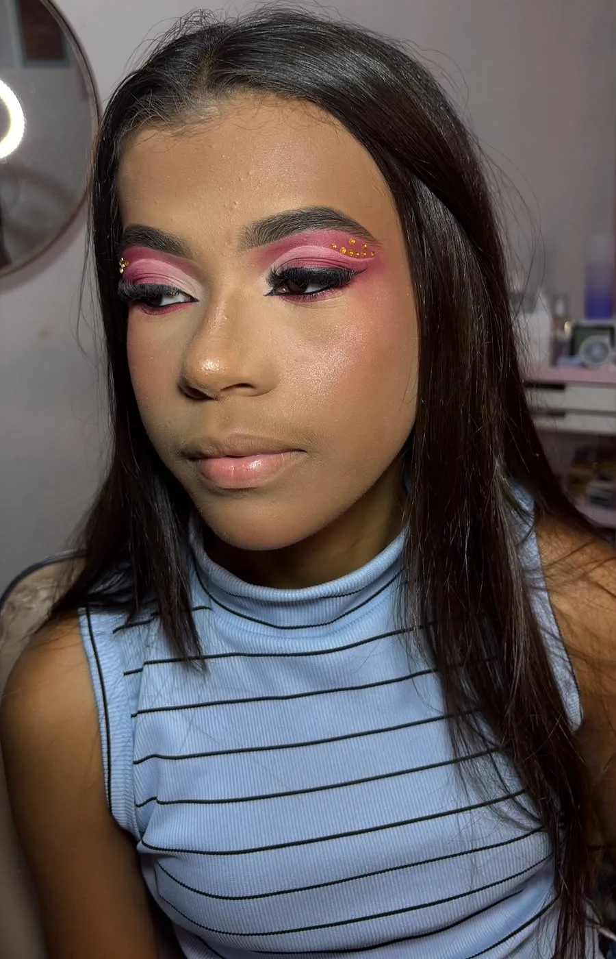 Resultado de maquiagem no Ellas Studio